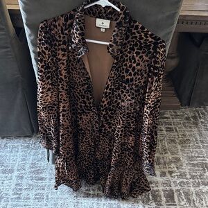 Tuckernuck Leopard Print Long Sleeve Dress